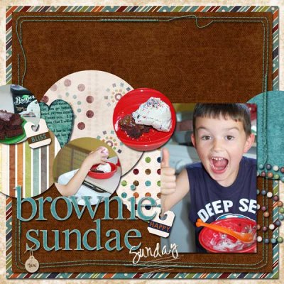 Brownie Sundae Sunday- YUM!