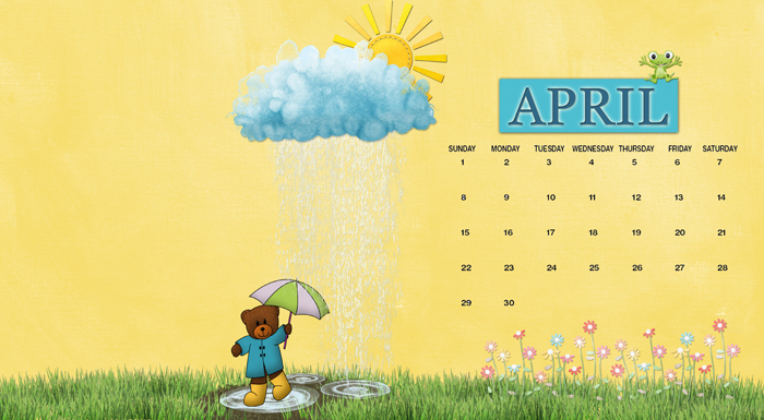 #1 - April Desktop Calendar