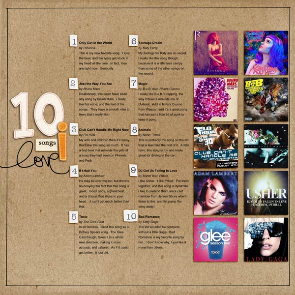 10 Songs I Love