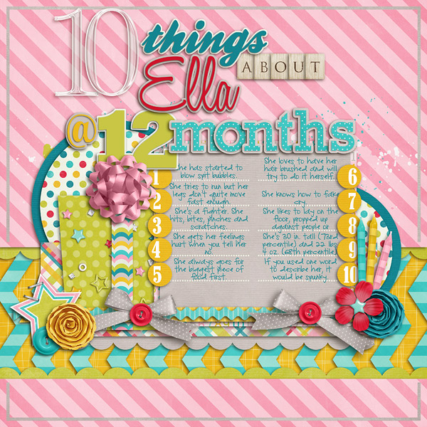 10 Things About Ella @ 12 Months