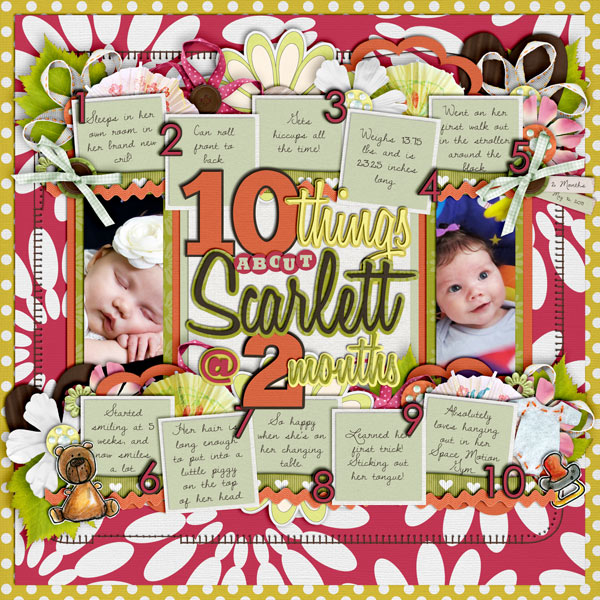 10 Things About Scarlett at 2 Months
