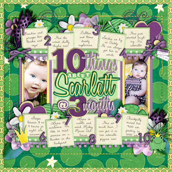 10 Things About Scarlett at 3 Months