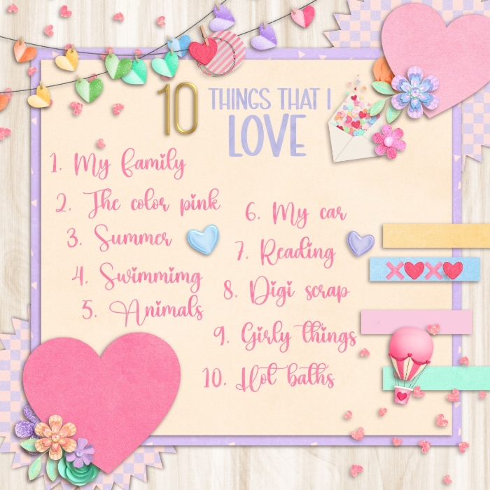 10 things I love