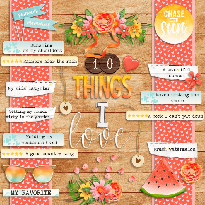 10 Things I Love