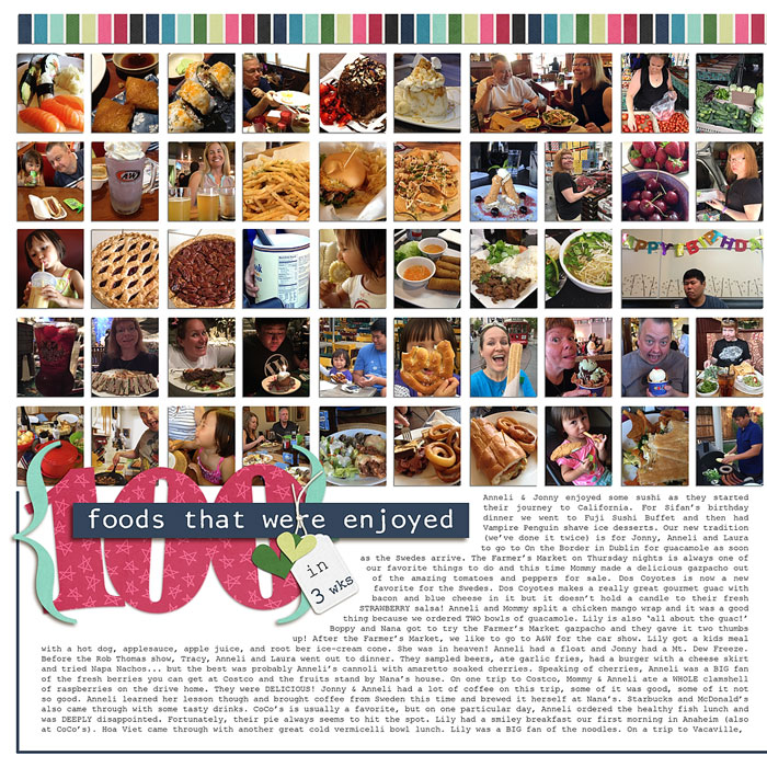 100 Foods Enjoyed - Left