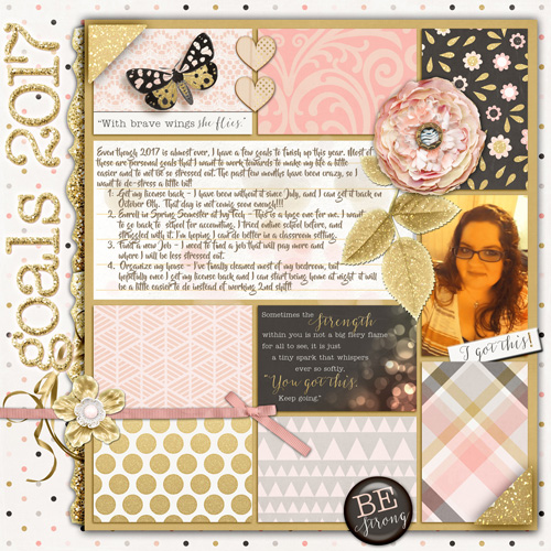 #11 Scrap a Pocket Page - Goals 2017