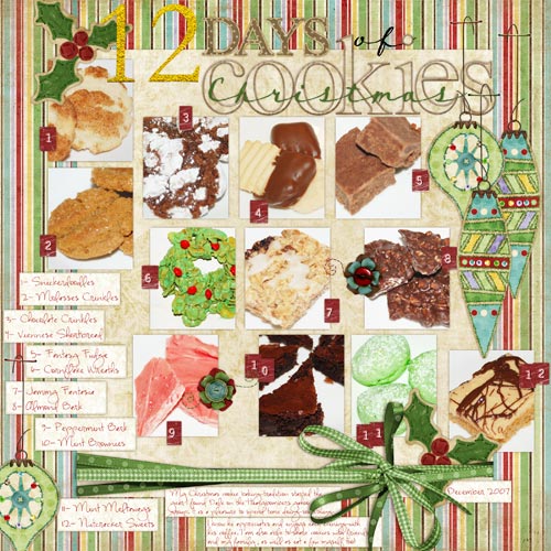 12 Days of Christmas Cookies