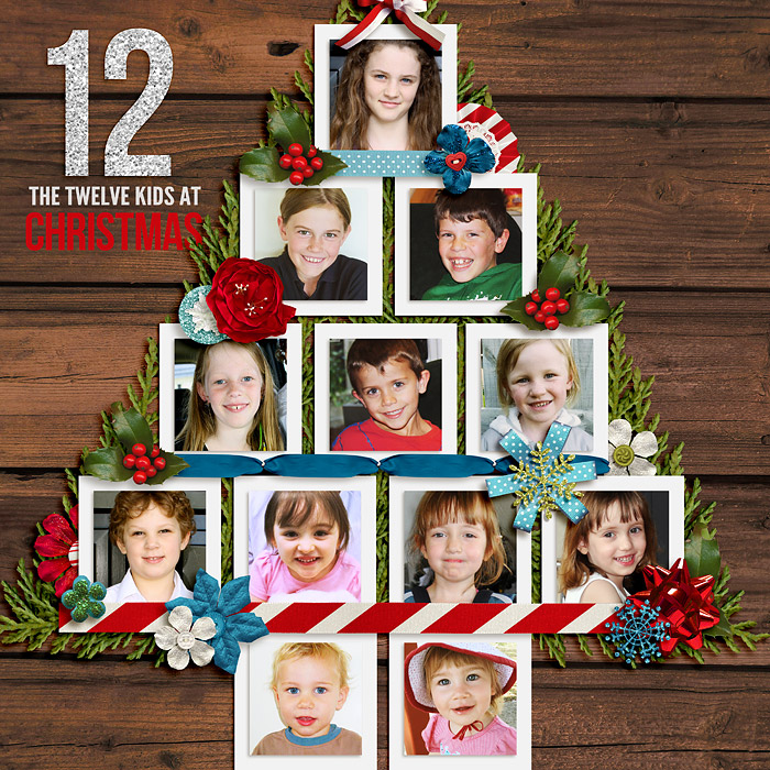 12 kids at Christmas