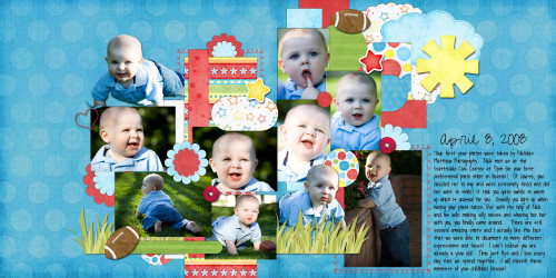 12 month photos 2 pages