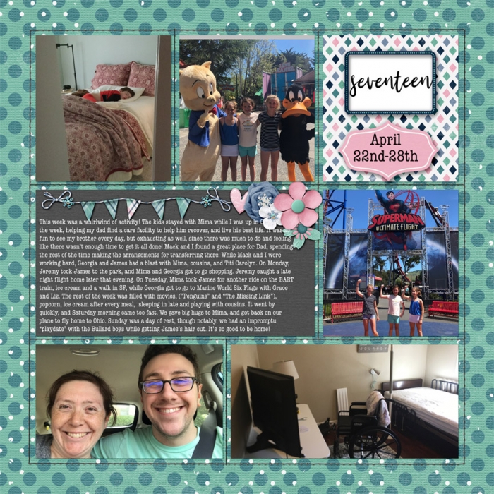 #17 Scrap Stash Week 17 page 1