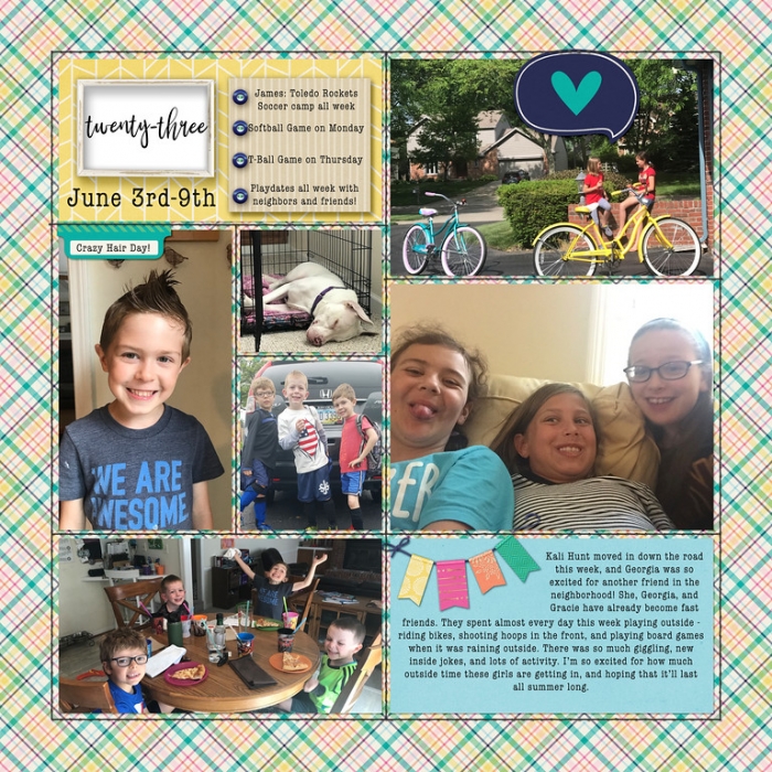 #17 Scrap Stash Week 23 page 1