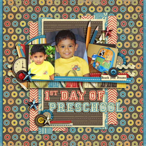 1st day of preschool.