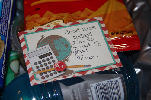 1st Day of School Note