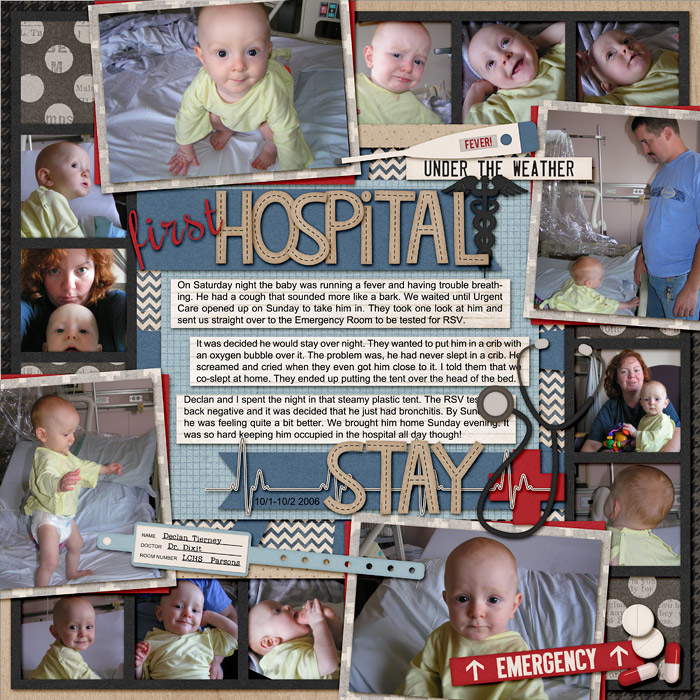 1st hospital stay