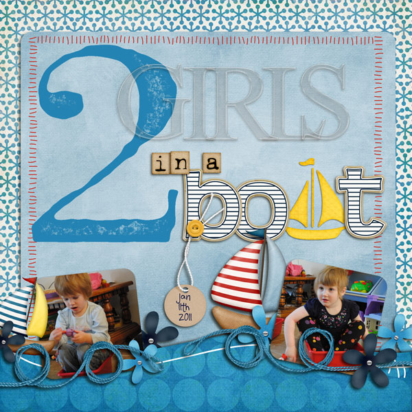 2 girls in a boat