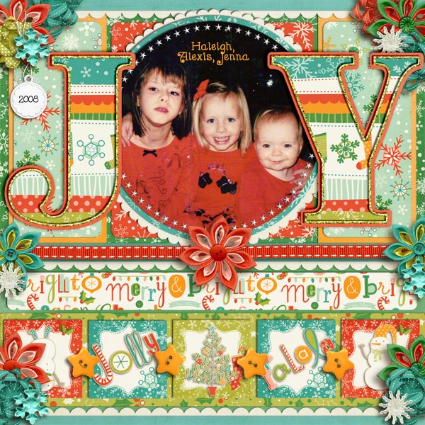 2008-the girls at Christmas