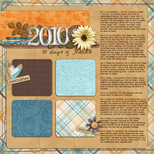 2010: 30 Days of Thanks