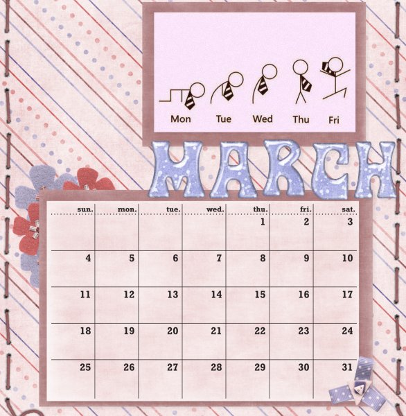 2012 CD Calendar March
