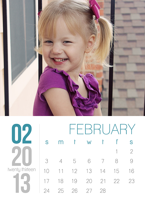 2013 February Calendar
