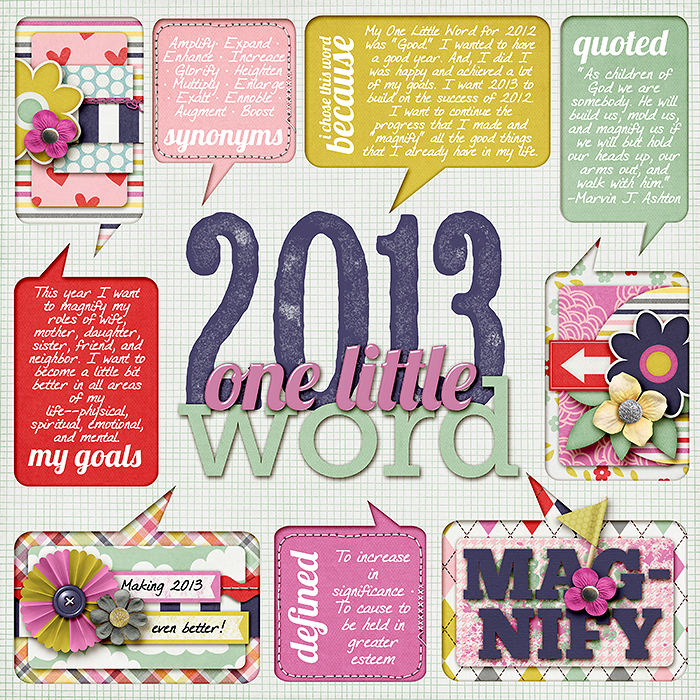 2013 One Little Word