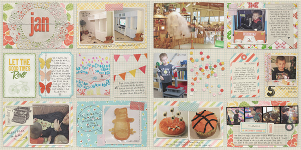 2013 Project Life January 1-15 Full Spread