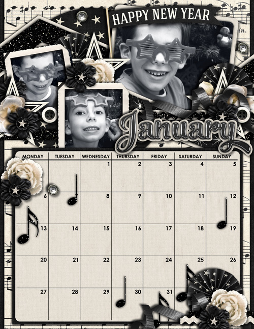2014 Calendar January