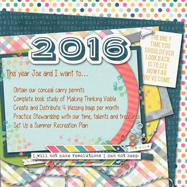 2016 Goals - Bingo #9