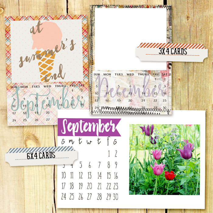 2017 Calendar Cards
