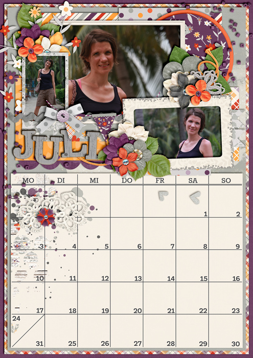 2017 Calendar - July