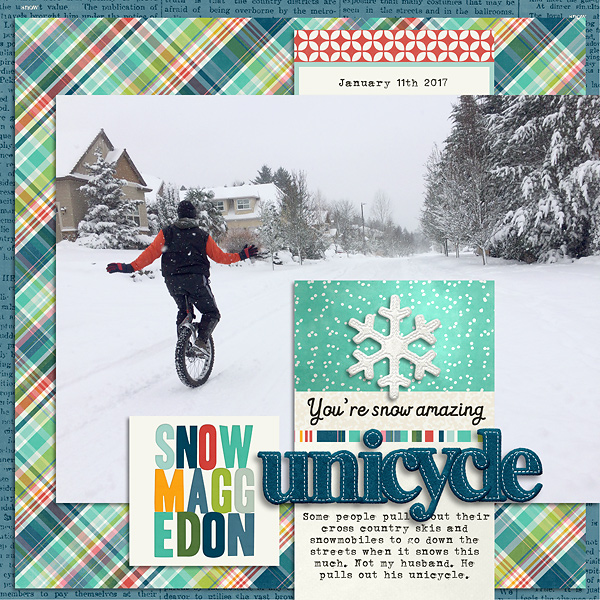2017 Unicycle in the Snow