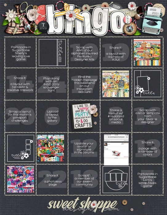 2019 iNSD bingo