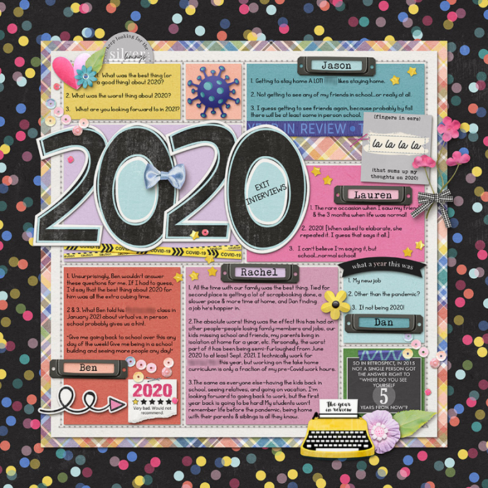 2020 Exit Interviews, Typography