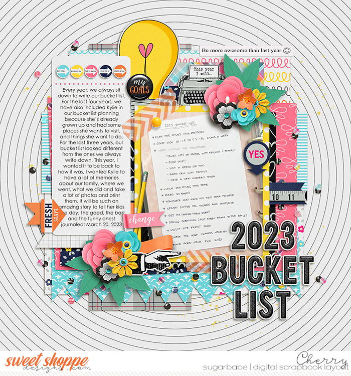2023 Bucket list