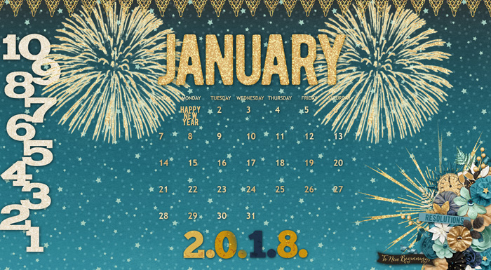 #21 - January 2018 Calendar