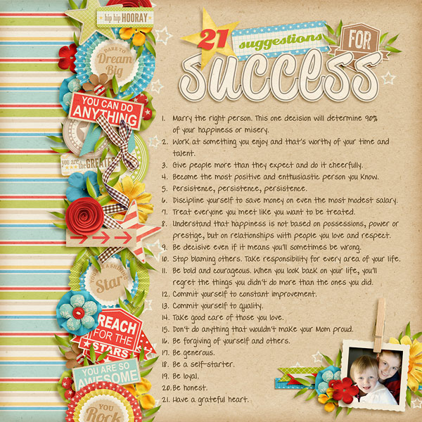 21 suggestions for success