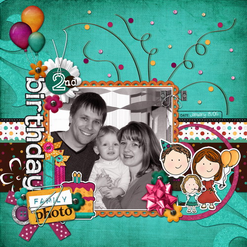 2nd Birthday Family Photo