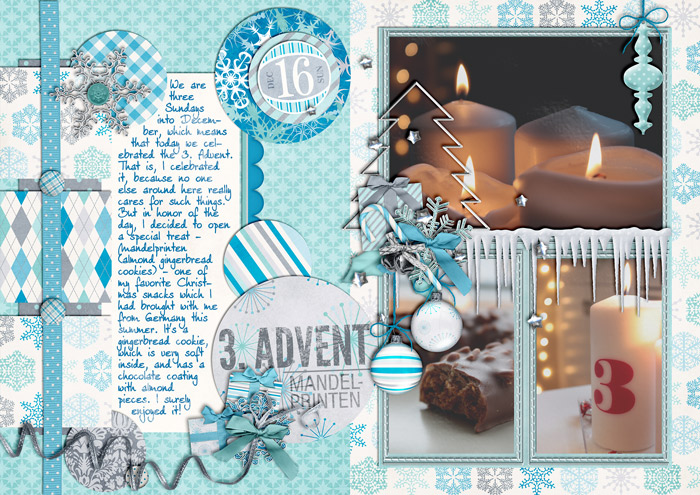 3. Advent: Mandelprinten (December Daily)