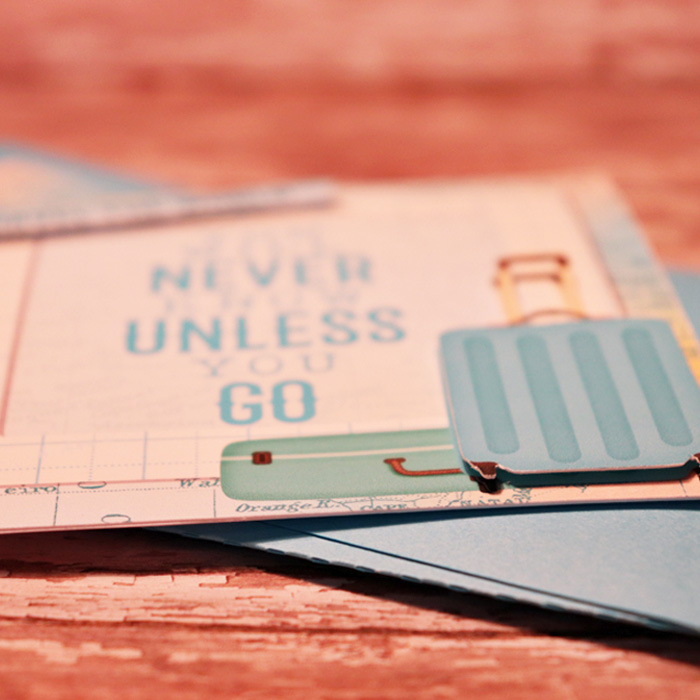 3d Card with matching envie/details