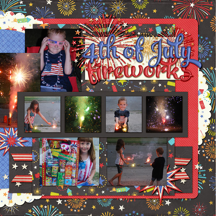 4th of July fireworks (left of 2 page)