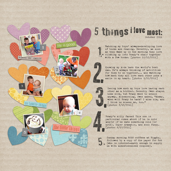 5 Things I Love