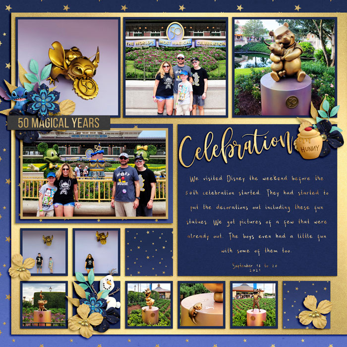 50th Celebration statues