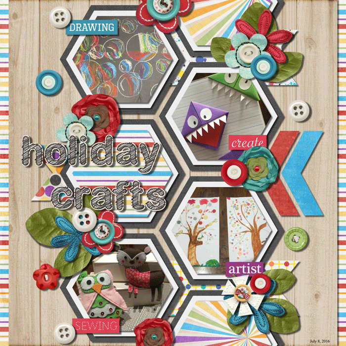 # 8 - Hexagons - Holiday Crafts
