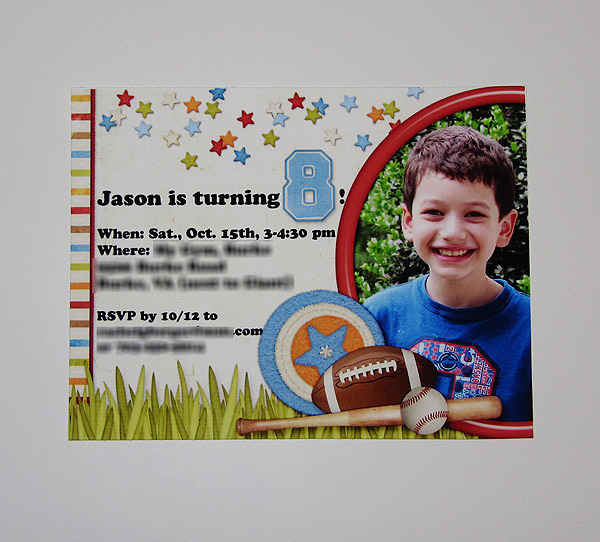 8th Birthday Invitation