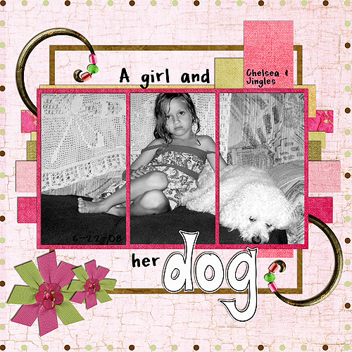A girl and her dog