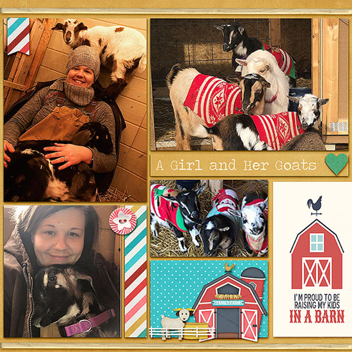 A Girl and Her Goats