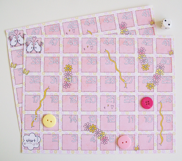 A pretty version of snakes & ladders
