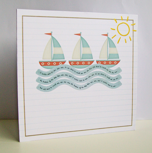 A sailor went to sea, sea, sea