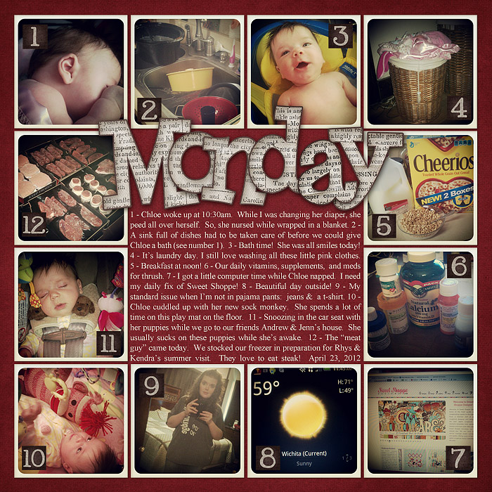 A Week In The Life - Monday