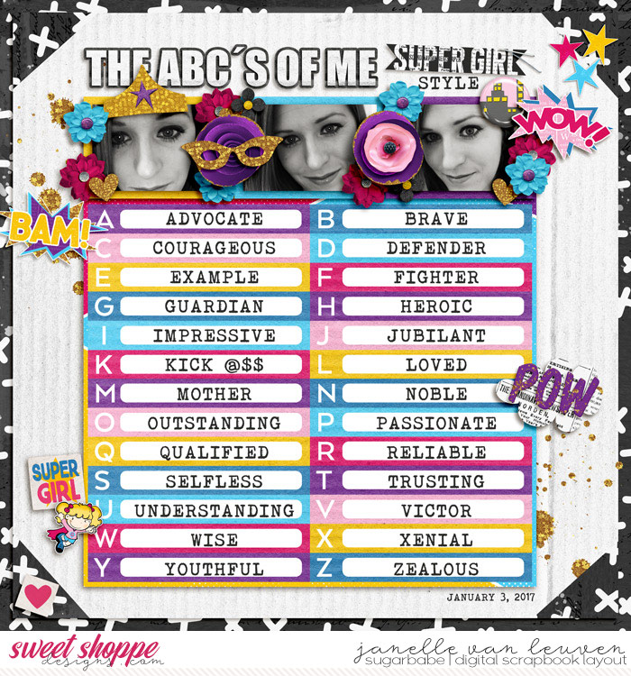 ABCs of Me Super Girl Style