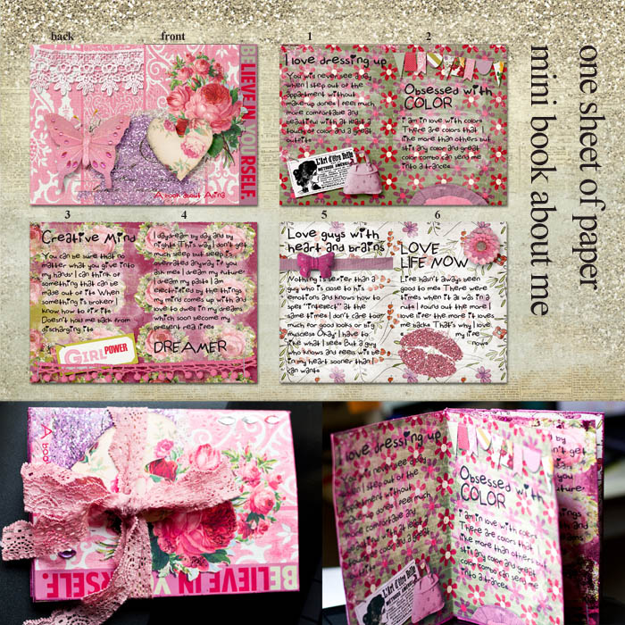 about me mini book
